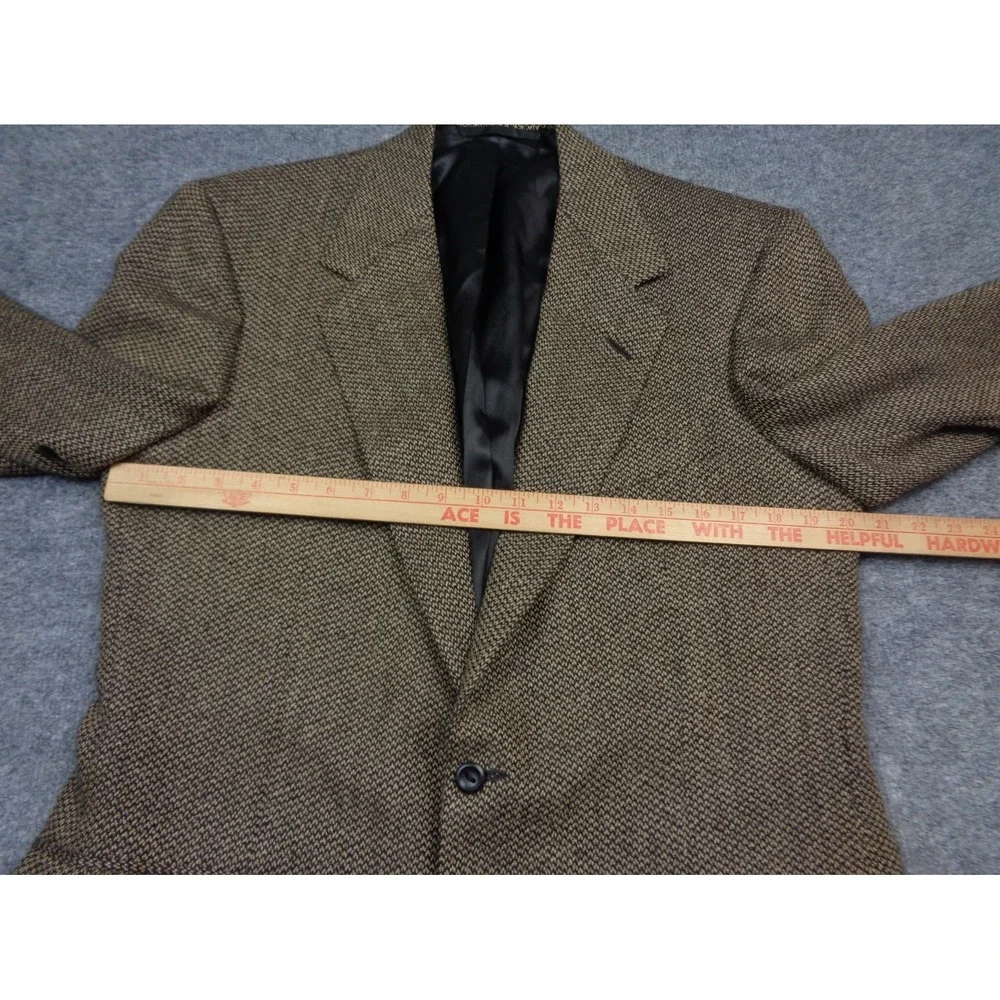 Oxxford Clothes Blazer Mens 40R Brown Wool Alpaca Tweed Sport Coat Jacket